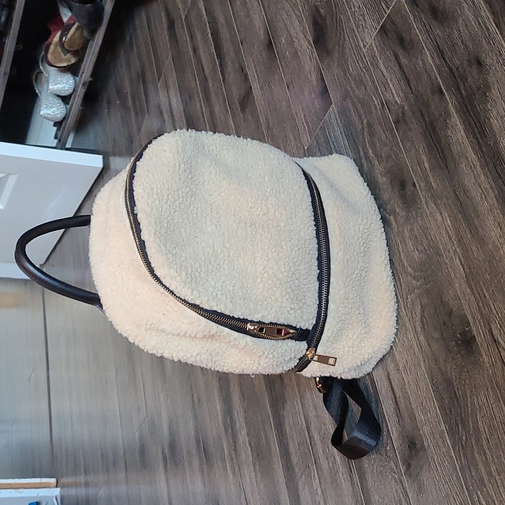 NWOT Wool & Leather back pack